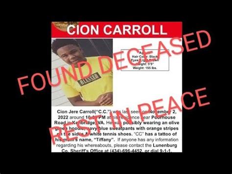 cion carroll|john carroll missing.